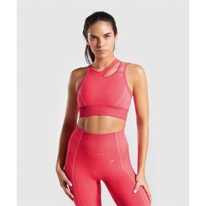 Gymshark Ultra Seamless Hot Pink Sports Bra